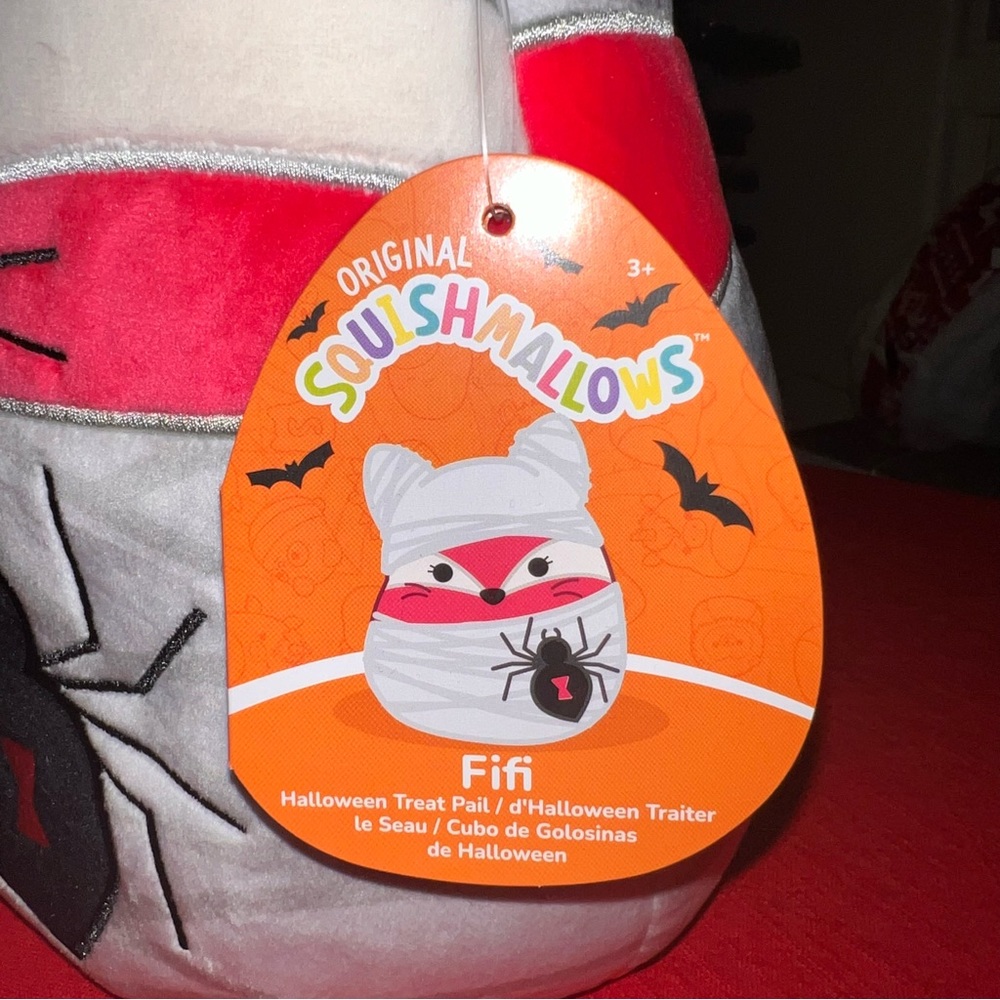 NWT ๐ฅ 10" Fifi Halloween Treat Pail Squishmallow - Picture 5 of 8